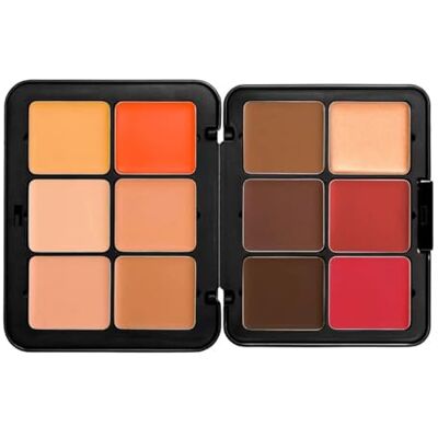 KUAINICE 16/12 Couleurs Carla Secret Concealer Palette de maquillage, crème blush palette, longue tenue Full Coverage Makeup pour une peau impeccable (6#, 12 Couleurs) KUAINICE 16/12 Couleurs Carla Secret Concealer Palette de maquillage, crème blush palette, longue tenue Full Coverage Makeup pour une peau impeccable (6#, 12 Couleurs)