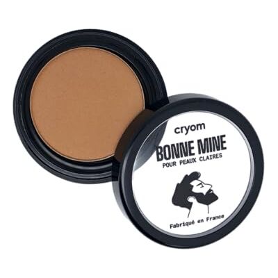 Cryom Correcteur visage bonne mine en poudre compacte. Cosmétique et maquillage pour hommes. 4 teintes disponibles. N°1 : Claires Cryom Correcteur visage bonne mine en poudre compacte. Cosmétique et maquillage pour hommes. 4 teintes disponibles. N°1 : Claires