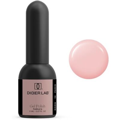 DIDIER LAB Vernis à ongles gel Premium Studios Sakura Couleur UV LED sans TPO Finition brillante longue durée Pigmentation riche avec application facile Résistant à l'écaillage 8 ml DIDIER LAB Vernis à ongles gel Premium Studios Sakura Couleur UV LED sans TPO Finition brillante longue durée Pigmentation riche avec application facile Résistant à l'écaillage 8 ml