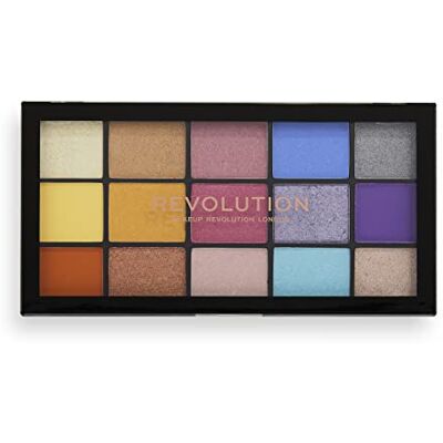 Revolution Beauty London Revolution Reloaded Eyeshadow Palette, Spirited Love, 15 Shades Teintes Très Pigmentées et Longue Tenue, Vegan et Sans Cruauté, 16,5g Revolution Beauty London Revolution Reloaded Eyeshadow Palette, Spirited Love, 15 Shades Teintes Très Pigmentées et Longue Tenue, Vegan et Sans Cruauté, 16,5g
