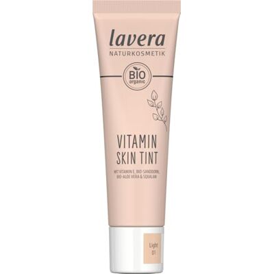 lavera Vitamin Skin Tint Light 01 Fond de teint Teint frais et finition naturelle Masque les fines irrégularités Végétalien Cosmétique naturel 30 ml lavera Vitamin Skin Tint Light 01 Fond de teint Teint frais et finition naturelle Masque les fines irrégularités Végétalien Cosmétique naturel 30 ml