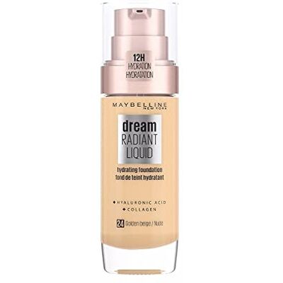 Maybelline New York Fond de Teint soin hydratant Dream Radiant liquid Nude (24) 30ml Maybelline New York Fond de Teint soin hydratant Dream Radiant liquid Nude (24) 30ml