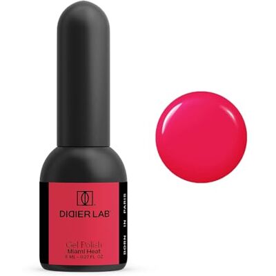 DIDIER LAB Vernis à ongles gel Premium Studios Miami Heat Vernis à ongles gel Nail Art Haute brillance longue durée Facile à appliquer Ongles en gel Pigment riche UV/LED Résistant DIDIER LAB Vernis à ongles gel Premium Studios Miami Heat Vernis à ongles gel Nail Art Haute brillance longue durée Facile à appliquer Ongles en gel Pigment riche UV/LED Résistant