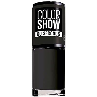Maybelline New York Make-Up Nailpolish Color Show Vernis à ongles ultra brillant 677 Blackout, 1 x 7 ml Maybelline New York Make-Up Nailpolish Color Show Vernis à ongles ultra brillant 677 Blackout, 1 x 7 ml