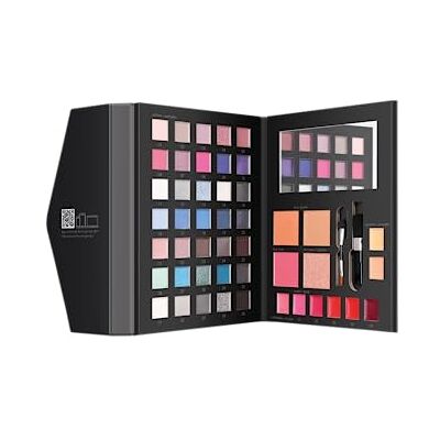 DEBORAH Milano Coffret cadeau pour femme Make Up Book Volume 3 tons froids, comprend une palette de fards à paupières, gloss, rouges à lèvres et poudres pour le visage aux différentes finitions et DEBORAH Milano Coffret cadeau pour femme Make Up Book Volume 3 tons froids, comprend une palette de fards à paupières, gloss, rouges à lèvres et poudres pour le visage aux différentes finitions et