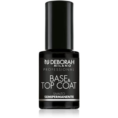 DEBORAH Milano Vernis semi-permanent gel base & top coat effet plumping longue durée donne des ongles protégés et renforcés 4,5 ml DEBORAH Milano Vernis semi-permanent gel base & top coat effet plumping longue durée donne des ongles protégés et renforcés 4,5 ml