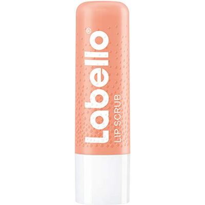 Labello Lip Scrub Fraise + Pêche (5,5 ml) Soin des lèvres innovant avec des particules de gommage d'origine naturelle, exfoliation douce des lèvres avec de la vitamine E Labello Lip Scrub Fraise + Pêche (5,5 ml) Soin des lèvres innovant avec des particules de gommage d'origine naturelle, exfoliation douce des lèvres avec de la vitamine E