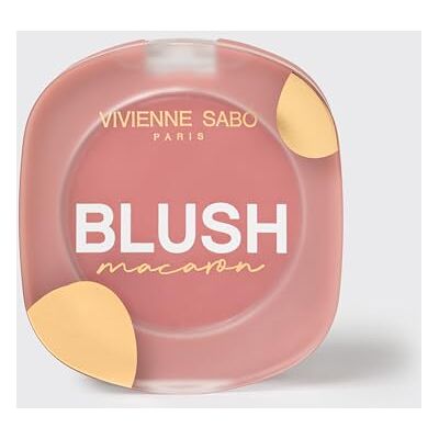 Vivienne Sabó VIVIENNE SABO Rouge Matte Face Blush Macaron Soft Pink 4,1 g Facile à estomper, texture gel soyeuse, ton rose délicat pour une couleur des joues fraîche et naturelle, look polyvalent Vivienne Sabó VIVIENNE SABO Rouge Matte Face Blush Macaron Soft Pink 4,1 g Facile à estomper, texture gel soyeuse, ton rose délicat pour une couleur des joues fraîche et naturelle, look polyvalent