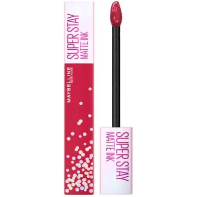 Maybelline New York, Matte Ink Birthday Collection, finition mate, longue durée jusqu'à 16H, ne transfère pas, teinte 390 Life of the Party Maybelline New York, Matte Ink Birthday Collection, finition mate, longue durée jusqu'à 16H, ne transfère pas, teinte 390 Life of the Party