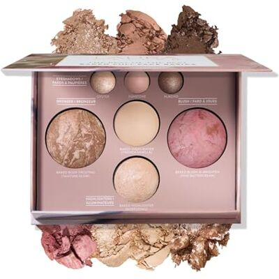 LAURA GELLER NEW YORK La meilleure des meilleures palettes cuites au four – Taille complète – Comprend une poudre bronzante, un blush, 2 illuminateurs et 3 fards à paupières, convient pour les voyages LAURA GELLER NEW YORK La meilleure des meilleures palettes cuites au four – Taille complète – Comprend une poudre bronzante, un blush, 2 illuminateurs et 3 fards à paupières, convient pour les voyages