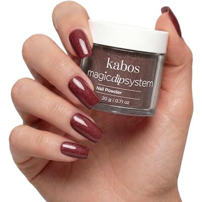 Kabos Magic Dip System Dipping Powder Poudre Acrylique Rouge pour Ongles 033 Cherry Chocolate 20 g Poudre Acrylique Nails Nail Art Poudre pour Ongles Kabos Magic Dip System Dipping Powder Poudre Acrylique Rouge pour Ongles 033 Cherry Chocolate 20 g Poudre Acrylique Nails Nail Art Poudre pour Ongles