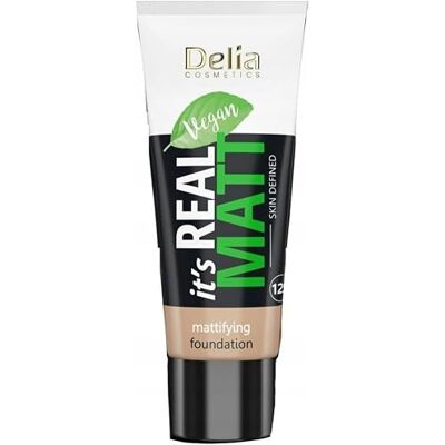 Delia Cosmetics It's Real Matt Fond de Teint Café - Matifiant - 30ml Delia Cosmetics It's Real Matt Fond de Teint Café - Matifiant - 30ml