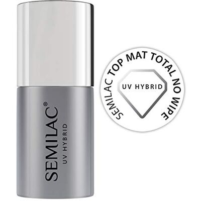 Semilac Top Coat Para Esmalte Semipermanente Top Mat Total No Wipe 7Ml Santé et soins personnels Semilac Top Coat Para Esmalte Semipermanente Top Mat Total No Wipe 7Ml Santé et soins personnels