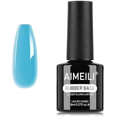 AIMEILI 5 en 1 Rubber Base Coat Néon Macaron Gel Base Caoutchouc UV LED Renforcement et Réparation de Manucure, Colle de Décorations 8ml (1343) AIMEILI 5 en 1 Rubber Base Coat Néon Macaron Gel Base Caoutchouc UV LED Renforcement et Réparation de Manucure, Colle de Décorations 8ml (1343)