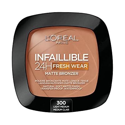 L'Oreal Paris L'Oréal Paris Infaillible 24h Fresh Wear Soft Matte Bronzer de couleur 300 Light Medium L'Oreal Paris L'Oréal Paris Infaillible 24h Fresh Wear Soft Matte Bronzer de couleur 300 Light Medium