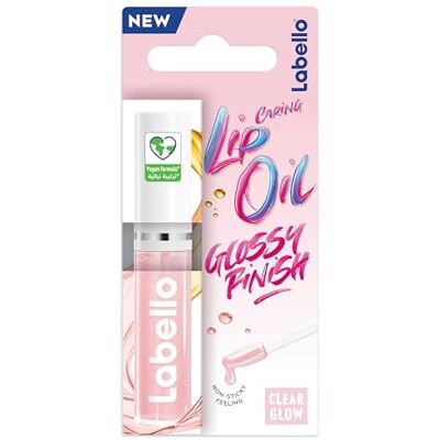 Labello Caring Lip Oil Clear Glow 5,5 ml Labello Caring Lip Oil Clear Glow 5,5 ml