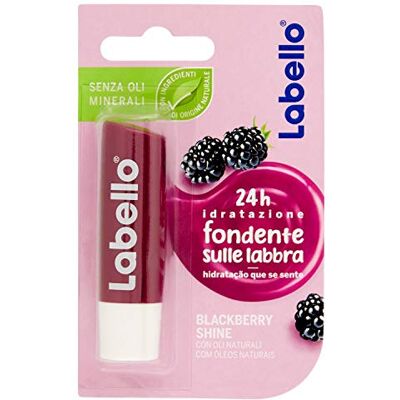 Labello Blackberry Shine Baume à lèvres aromatisé Blackberry 5,5 ml Labello Blackberry Shine Baume à lèvres aromatisé Blackberry 5,5 ml