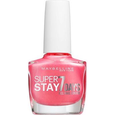 Maybelline New York Super Stay 7 Days Finish Vernis à ongles gel Forever Strong Rose Make Up/Tornado Color avec tenue ultra forte sans lampe UV Rose 1 x 10 ml Maybelline New York Super Stay 7 Days Finish Vernis à ongles gel Forever Strong Rose Make Up/Tornado Color avec tenue ultra forte sans lampe UV Rose 1 x 10 ml