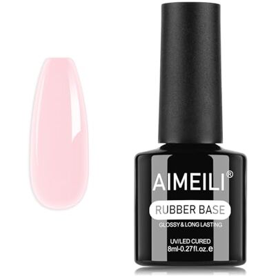 AIMEILI 5 en 1 Rubber Base Coat Néon Macaron Gel Base Caoutchouc UV LED Renforcement et Réparation de Manucure, Colle de Décorations 8ml (1363) AIMEILI 5 en 1 Rubber Base Coat Néon Macaron Gel Base Caoutchouc UV LED Renforcement et Réparation de Manucure, Colle de Décorations 8ml (1363)