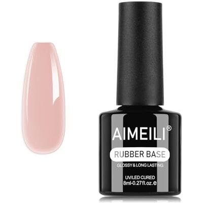 AIMEILI 5 en 1 Rubber Base Coat Néon Macaron Gel Base Caoutchouc UV LED Renforcement et Réparation de Manucure, Colle de Décorations 8ml (1358) AIMEILI 5 en 1 Rubber Base Coat Néon Macaron Gel Base Caoutchouc UV LED Renforcement et Réparation de Manucure, Colle de Décorations 8ml (1358)