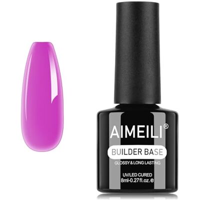 AIMEILI Gel Construction Ongle UV 8 en 1, Néon Macaron Builder Gel Base et Structure pour Extensions, Renforcement et Réparation de Manucure Nail Art 8ml 1370 AIMEILI Gel Construction Ongle UV 8 en 1, Néon Macaron Builder Gel Base et Structure pour Extensions, Renforcement et Réparation de Manucure Nail Art 8ml 1370