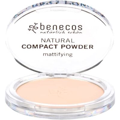 benecos natural beauty Natural Cosmetics Poudre Compacte Pressée Mat Vegan Porcelaine benecos natural beauty Natural Cosmetics Poudre Compacte Pressée Mat Vegan Porcelaine