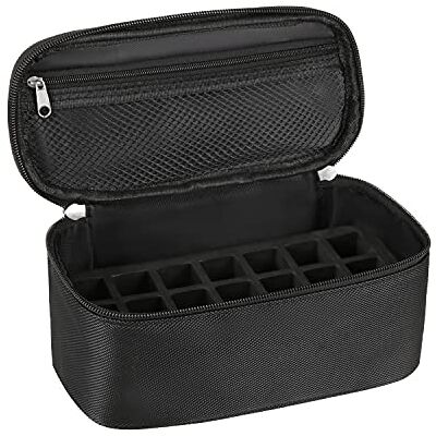 Meiiy Sac de rangement pour rouge à lèvres, gloss à lèvres, baume à lèvres, sac de maquillage, sac de maquillage avec compartiment, Noir 21 supports Meiiy Sac de rangement pour rouge à lèvres, gloss à lèvres, baume à lèvres, sac de maquillage, sac de maquillage avec compartiment, Noir 21 supports