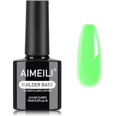 AIMEILI 15ml Gel Construction Ongle UV 8 en 1, Vert Gazon Builder Gel Base et Structure pour Extensions, Renforcement et Réparation de Manucure Nail Art 1420 AIMEILI 15ml Gel Construction Ongle UV 8 en 1, Vert Gazon Builder Gel Base et Structure pour Extensions, Renforcement et Réparation de Manucure Nail Art 1420