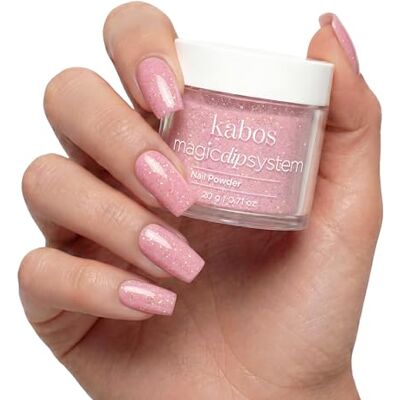 Kabos Magic Dip System Dipping Powder Poudre Acrylique Rose pour Ongles 020 Shimmering Pink 20 g Poudre Acrylique Nails Nail Art Poudre pour Ongles Kabos Magic Dip System Dipping Powder Poudre Acrylique Rose pour Ongles 020 Shimmering Pink 20 g Poudre Acrylique Nails Nail Art Poudre pour Ongles