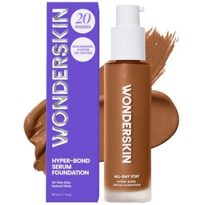 Wonderskin Hyper-Bond Serum Foundation – Waterproof, Afdrukvrij, 24U Langhoudende Make-up met Niacinamide & Hyaluronzuur – Lichte, Natuurlijke Finish, Vegan & Dierproefvrij (Soul) Wonderskin Hyper-Bond Serum Foundation – Waterproof, Afdrukvrij, 24U Langhoudende Make-up met Niacinamide & Hyaluronzuur – Lichte, Natuurlijke Finish, Vegan & Dierproefvrij (Soul)