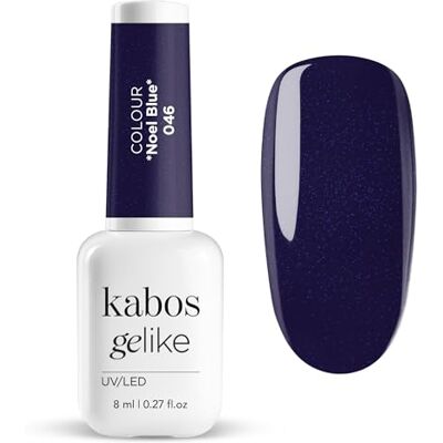Kabos Gelike Vernis Hybride UV/LED 046 Noel Blue 8 ml Kabos Gelike Vernis Hybride UV/LED 046 Noel Blue 8 ml