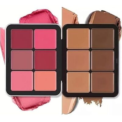 KUAINICE 16/12 Couleurs Carla Secret Concealer Palette de maquillage, crème blush palette, longue tenue Full Coverage Makeup pour une peau impeccable (3#, 12 Couleurs) KUAINICE 16/12 Couleurs Carla Secret Concealer Palette de maquillage, crème blush palette, longue tenue Full Coverage Makeup pour une peau impeccable (3#, 12 Couleurs)