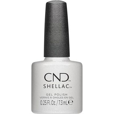 CND Shellac Pearlwind N° 488 Vernis gel Blanc nacré CND Shellac Pearlwind N° 488 Vernis gel Blanc nacré