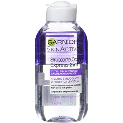 Garnier Skin Naturals Nettoyant Démaquillant pour les yeux Express pour tous les types de maquillage même imperméable 125 ml Garnier Skin Naturals Nettoyant Démaquillant pour les yeux Express pour tous les types de maquillage même imperméable 125 ml