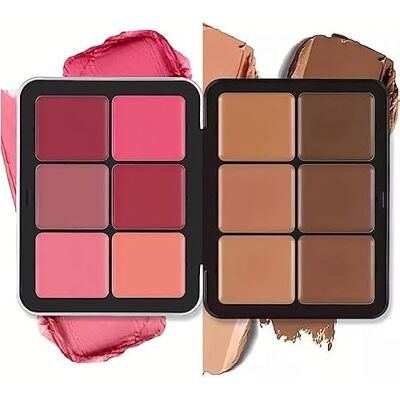 FAFOUR Carla Secret Concealer Palette de maquillage, crème, palette de blush, longue tenue pour une peau impeccable (#5) FAFOUR Carla Secret Concealer Palette de maquillage, crème, palette de blush, longue tenue pour une peau impeccable (#5)