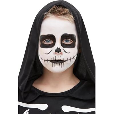 Smiffys 50908 Make Up FX Kit squelette pour enfant Aqua, Unisexe Enfant Noir et Blanc Smiffys 50908 Make Up FX Kit squelette pour enfant Aqua, Unisexe Enfant Noir et Blanc