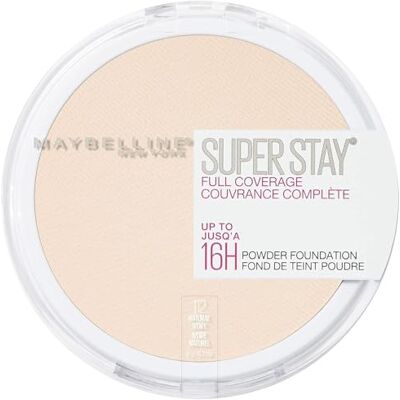 Maybelline Superstay Fond de teint en poudre à couverture complète Ivoire naturel 112 Maybelline Superstay Fond de teint en poudre à couverture complète Ivoire naturel 112