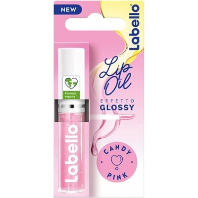 Labello Lip Oil Glossy Effet Lèvres Candy Pink, 5,5 ml Labello Lip Oil Glossy Effet Lèvres Candy Pink, 5,5 ml
