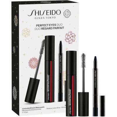 Shiseido Ginza Tokyo Boîte de Maquillage Cadeau Mascara Chaos 01 Noir et Crayon Yeux Noir Kajal Shiseido Ginza Tokyo Boîte de Maquillage Cadeau Mascara Chaos 01 Noir et Crayon Yeux Noir Kajal