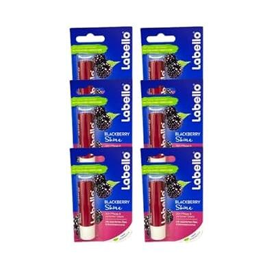 Labello Lipcare/Lot de 6 baumes à lèvres Blackberry Shine, 4,8 g Labello Lipcare/Lot de 6 baumes à lèvres Blackberry Shine, 4,8 g