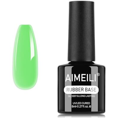 AIMEILI 5 en 1 Rubber Base Coat Néon Macaron Gel Base Caoutchouc UV LED Renforcement et Réparation de Manucure, Colle de Décorations 8ml (1342) AIMEILI 5 en 1 Rubber Base Coat Néon Macaron Gel Base Caoutchouc UV LED Renforcement et Réparation de Manucure, Colle de Décorations 8ml (1342)