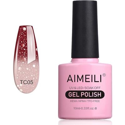 AIMEILI Gel Vernis à ongles UV LED Gellack Glasser Off Gel Polish Chocolate Spark (TC05) 10ml AIMEILI Gel Vernis à ongles UV LED Gellack Glasser Off Gel Polish Chocolate Spark (TC05) 10ml
