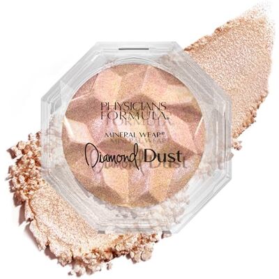 Physicians Formula Mineral Wear Diamond Dust, Poudre Translucide pour le Visage avec des Minéraux Illuminateurs et de la Vitamine E, Finition Éclatante Naturelle et Radieuse, Luminous Gleam Physicians Formula Mineral Wear Diamond Dust, Poudre Translucide pour le Visage avec des Minéraux Illuminateurs et de la Vitamine E, Finition Éclatante Naturelle et Radieuse, Luminous Gleam