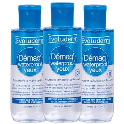 Evoluderm Démaq' Yeux Waterproof 150 ml – Vegan Fabrication Française Lot de 3 x 150 ml Evoluderm Démaq' Yeux Waterproof 150 ml – Vegan Fabrication Française Lot de 3 x 150 ml