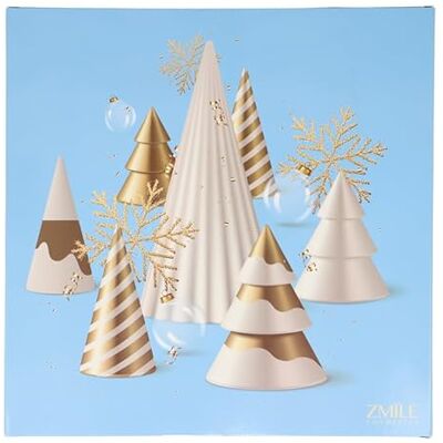 Zmile Cosmetics Calendrier de Maquillage Végétalien 'Arbres de Noël 3D' Carré Zmile Cosmetics Calendrier de Maquillage Végétalien 'Arbres de Noël 3D' Carré