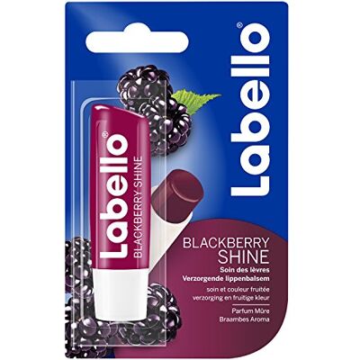 Labello Blackberry Shine Baume à Lèvres 4,8 g Lot de 4 Labello Blackberry Shine Baume à Lèvres 4,8 g Lot de 4