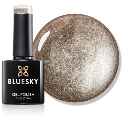 BLUESKY Gel Nail Polish 10ml, Steel The Show MTB06, Silver Metallic Gel Nail Polish for 21 Day Manicure, Requires Curing Under LED UV Nail Lamp BLUESKY Gel Nail Polish 10ml, Steel The Show MTB06, Silver Metallic Gel Nail Polish for 21 Day Manicure, Requires Curing Under LED UV Nail Lamp