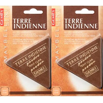 Maybelline Terre Indienne Poudre 01 Clair (Packs de 2) Maybelline Terre Indienne Poudre 01 Clair (Packs de 2)