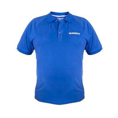 SHIMANO Short Sleeve Polo Blue XL SHIMANO Short Sleeve Polo Blue XL