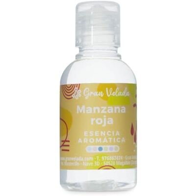 GRAN VELADA Essence aromatique de pomme rouge Parfum intense pour cosmétiques et bougies Usage professionnel Dosage jusqu'à 30 % 250 ml GRAN VELADA Essence aromatique de pomme rouge Parfum intense pour cosmétiques et bougies Usage professionnel Dosage jusqu'à 30 % 250 ml